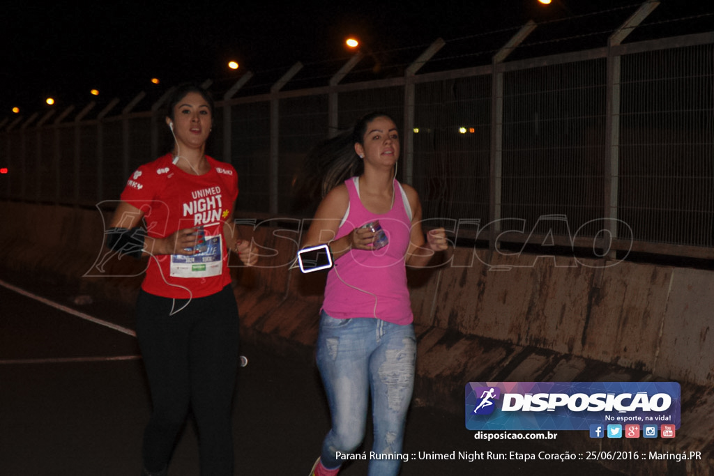 Unimed Night Run: Etapa Coração :: Paraná Running 2016