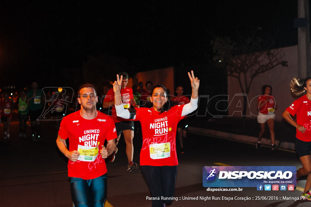 Unimed Night Run: Etapa Coração :: Paraná Running 2016