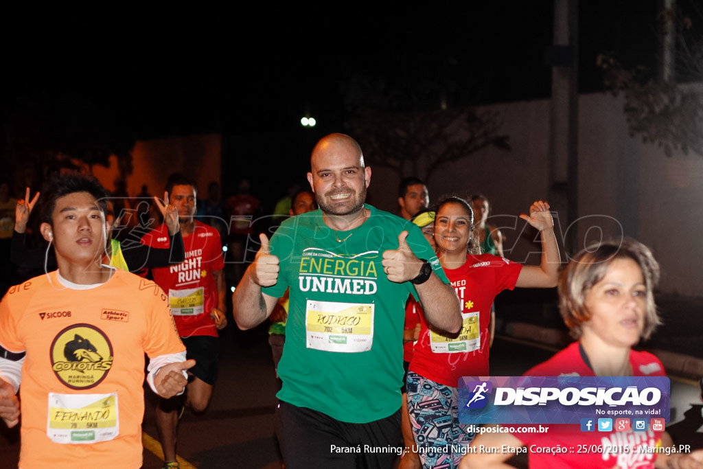 Unimed Night Run: Etapa Coração :: Paraná Running 2016