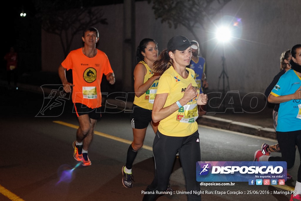 Unimed Night Run: Etapa Coração :: Paraná Running 2016