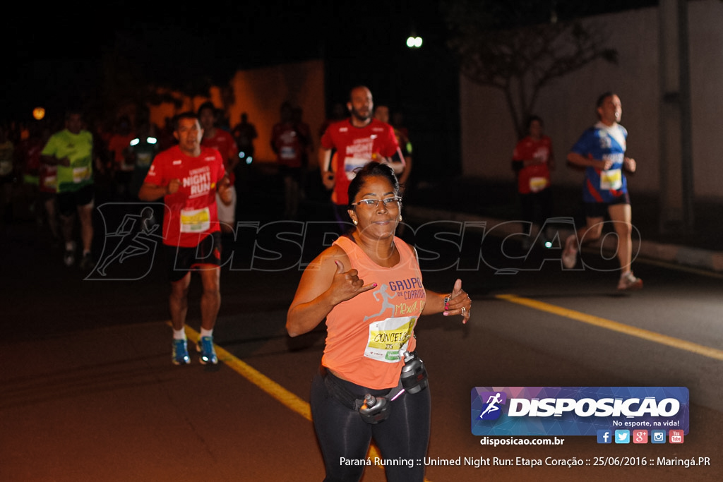 Unimed Night Run: Etapa Coração :: Paraná Running 2016