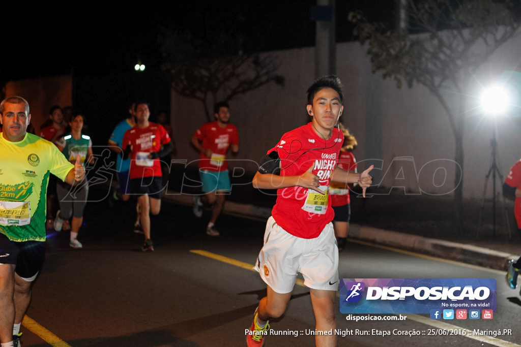 Unimed Night Run: Etapa Coração :: Paraná Running 2016