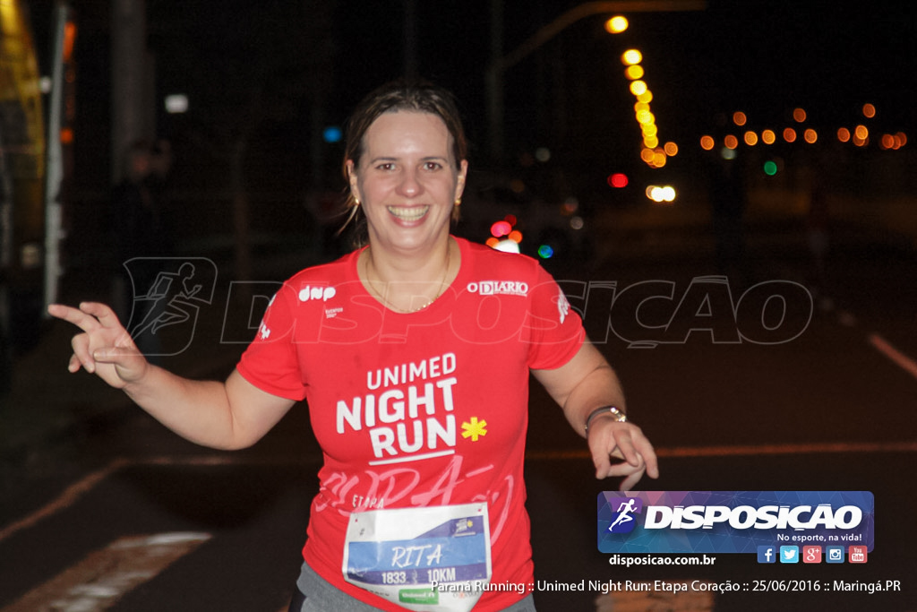 Unimed Night Run: Etapa Coração :: Paraná Running 2016