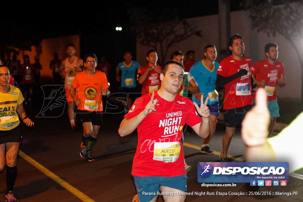 Unimed Night Run: Etapa Coração :: Paraná Running 2016