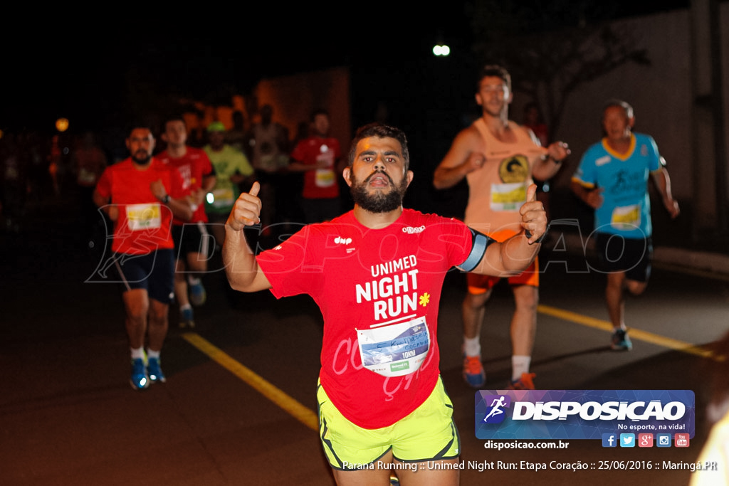 Unimed Night Run: Etapa Coração :: Paraná Running 2016