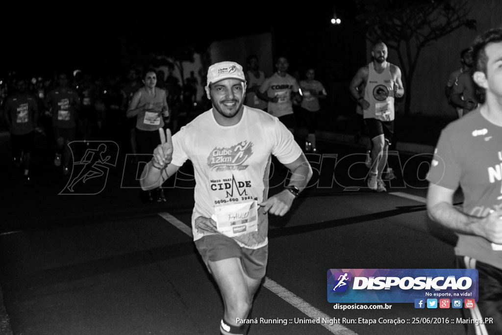 Unimed Night Run: Etapa Coração :: Paraná Running 2016