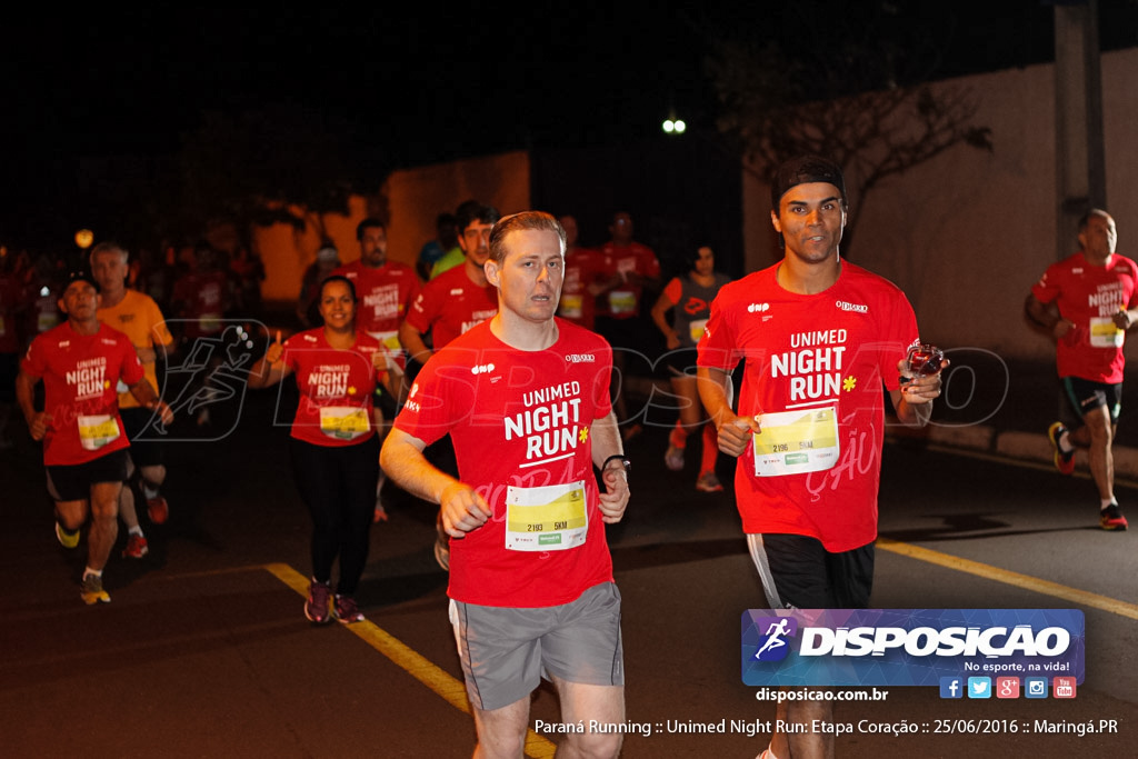 Unimed Night Run: Etapa Coração :: Paraná Running 2016