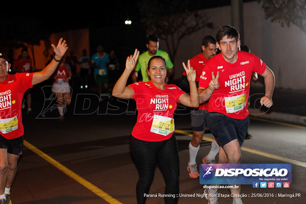 Unimed Night Run: Etapa Coração :: Paraná Running 2016