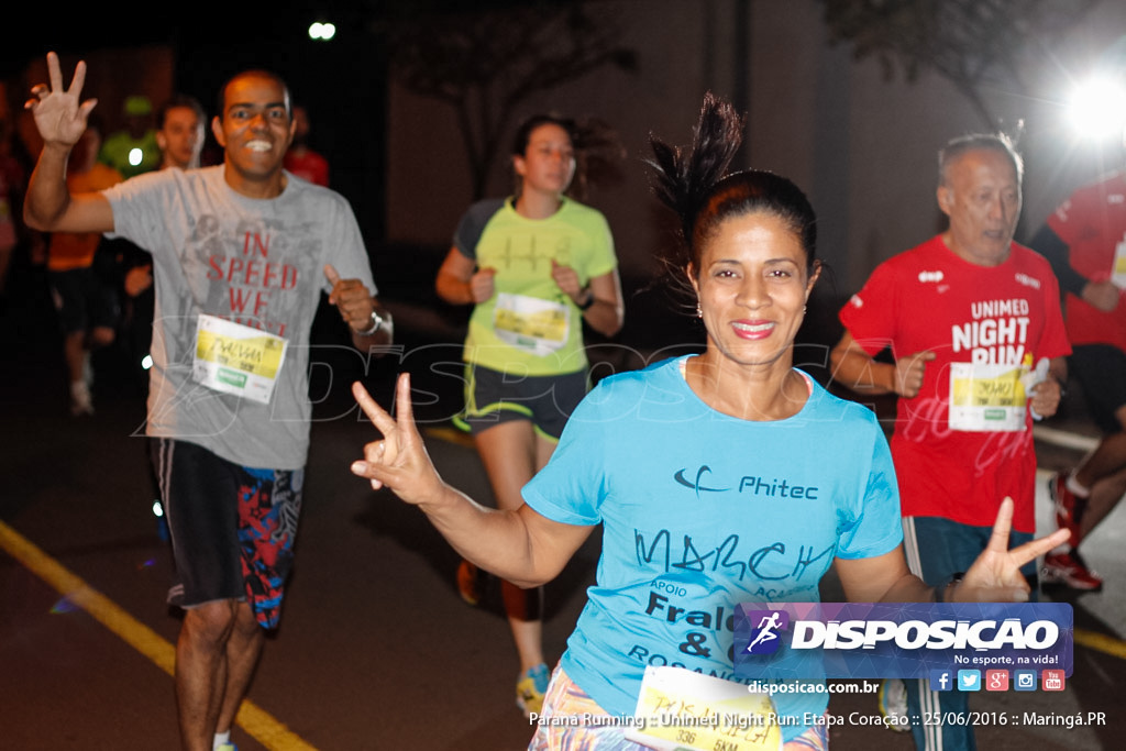 Unimed Night Run: Etapa Coração :: Paraná Running 2016