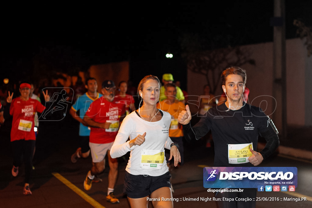 Unimed Night Run: Etapa Coração :: Paraná Running 2016