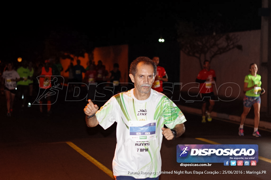 Unimed Night Run: Etapa Coração :: Paraná Running 2016