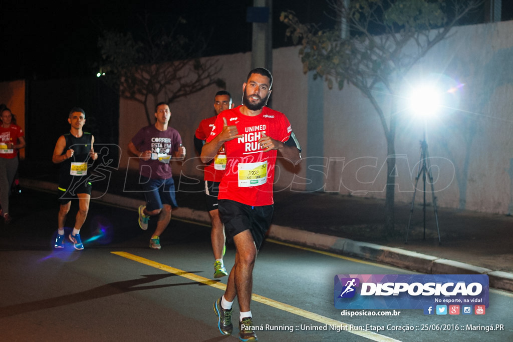 Unimed Night Run: Etapa Coração :: Paraná Running 2016