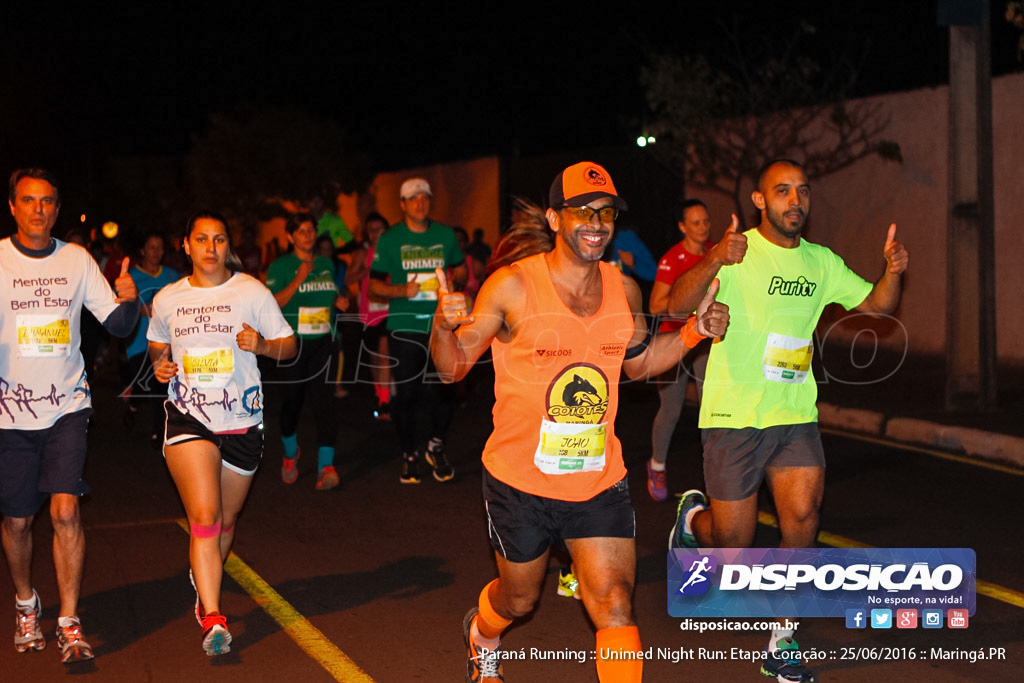 Unimed Night Run: Etapa Coração :: Paraná Running 2016