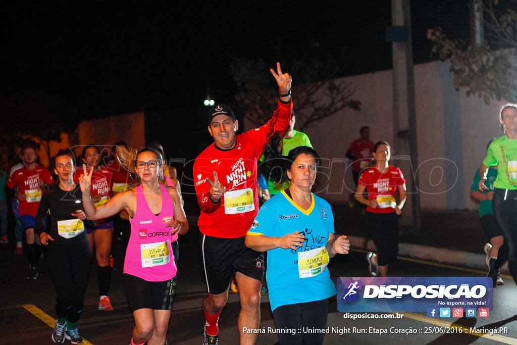 Unimed Night Run: Etapa Coração :: Paraná Running 2016