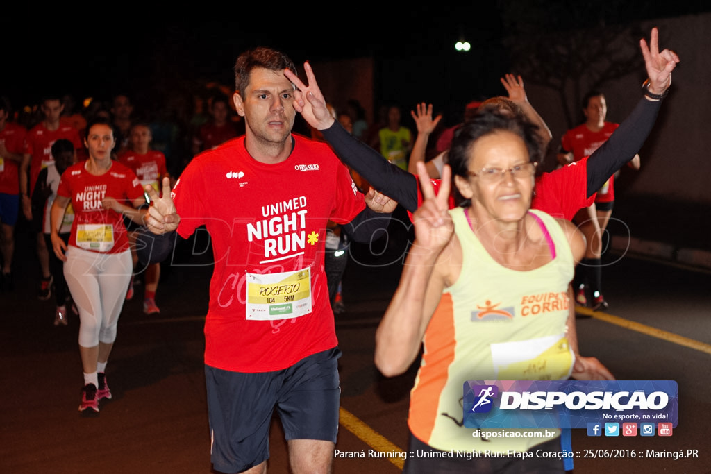 Unimed Night Run: Etapa Coração :: Paraná Running 2016