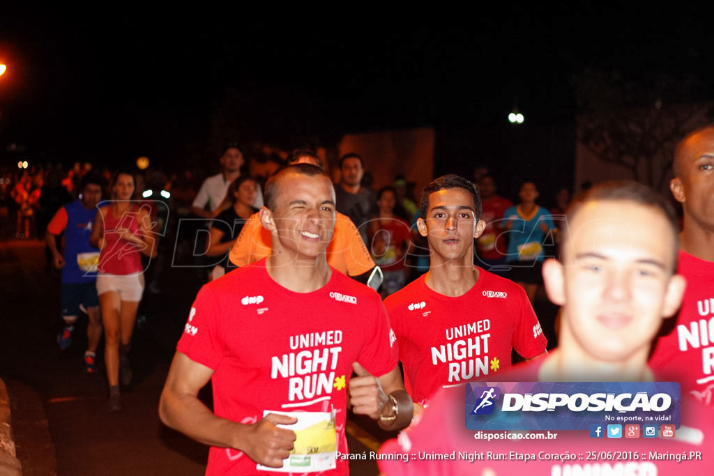 Unimed Night Run: Etapa Coração :: Paraná Running 2016