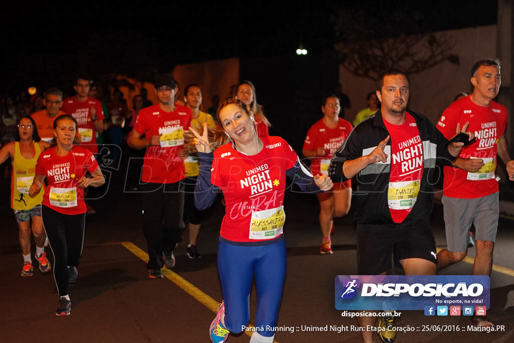 Unimed Night Run: Etapa Coração :: Paraná Running 2016