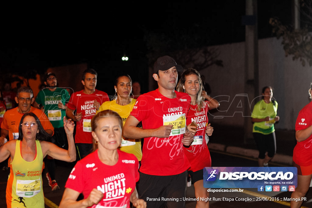 Unimed Night Run: Etapa Coração :: Paraná Running 2016