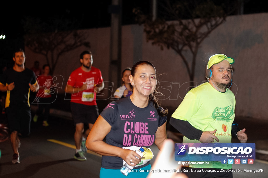 Unimed Night Run: Etapa Coração :: Paraná Running 2016