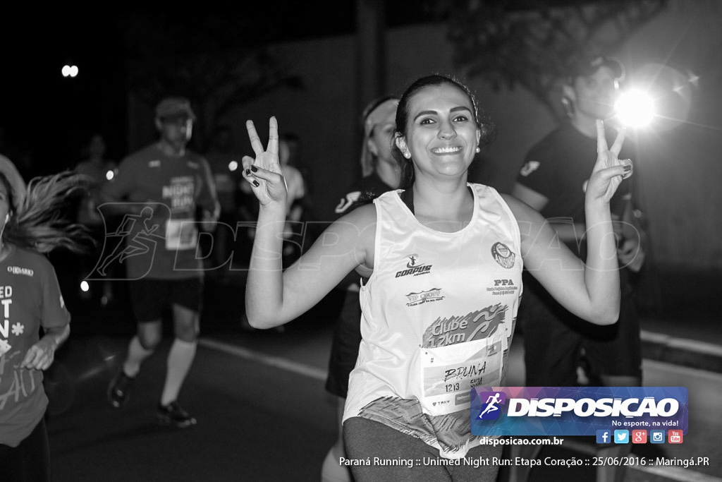 Unimed Night Run: Etapa Coração :: Paraná Running 2016