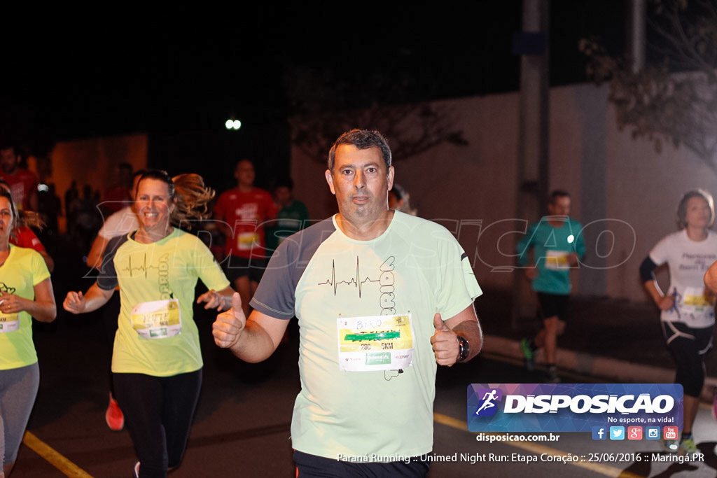 Unimed Night Run: Etapa Coração :: Paraná Running 2016