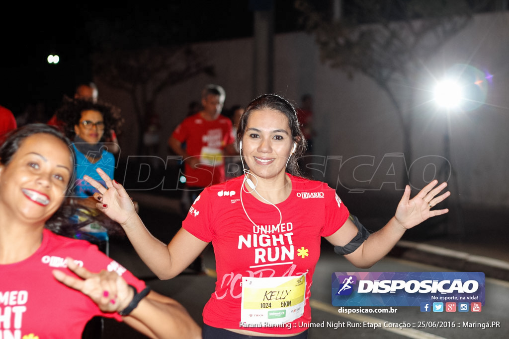 Unimed Night Run: Etapa Coração :: Paraná Running 2016