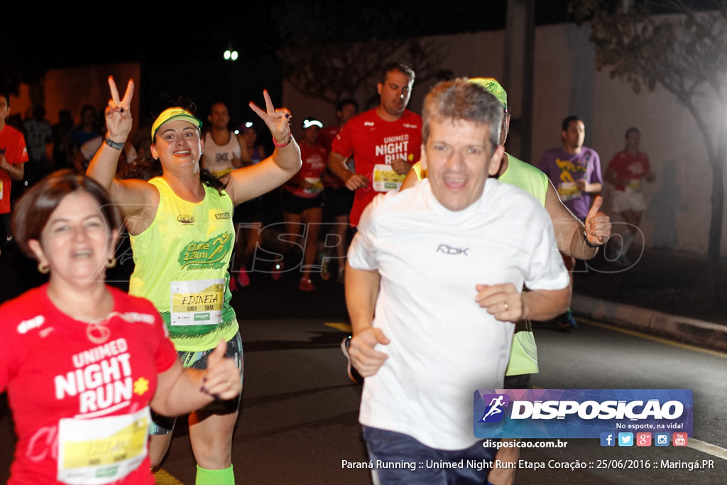 Unimed Night Run: Etapa Coração :: Paraná Running 2016