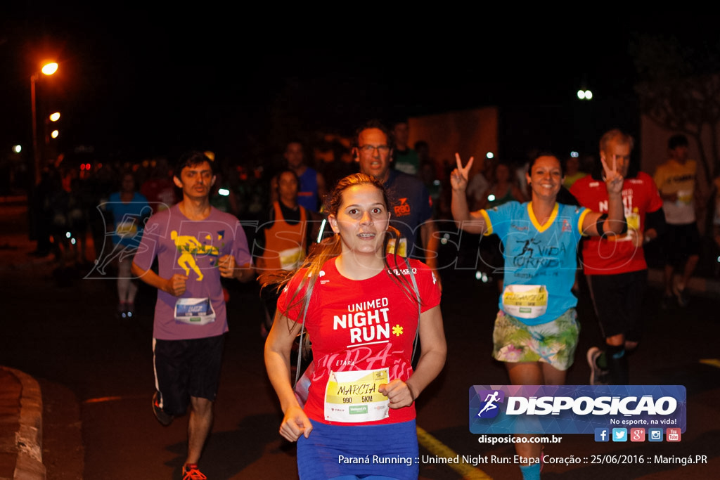 Unimed Night Run: Etapa Coração :: Paraná Running 2016