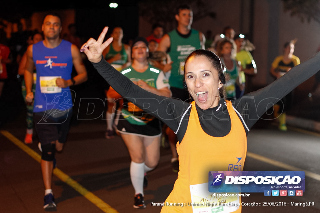 Unimed Night Run: Etapa Coração :: Paraná Running 2016