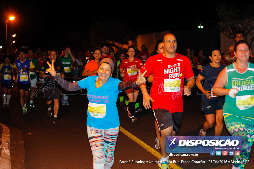 Unimed Night Run: Etapa Coração :: Paraná Running 2016