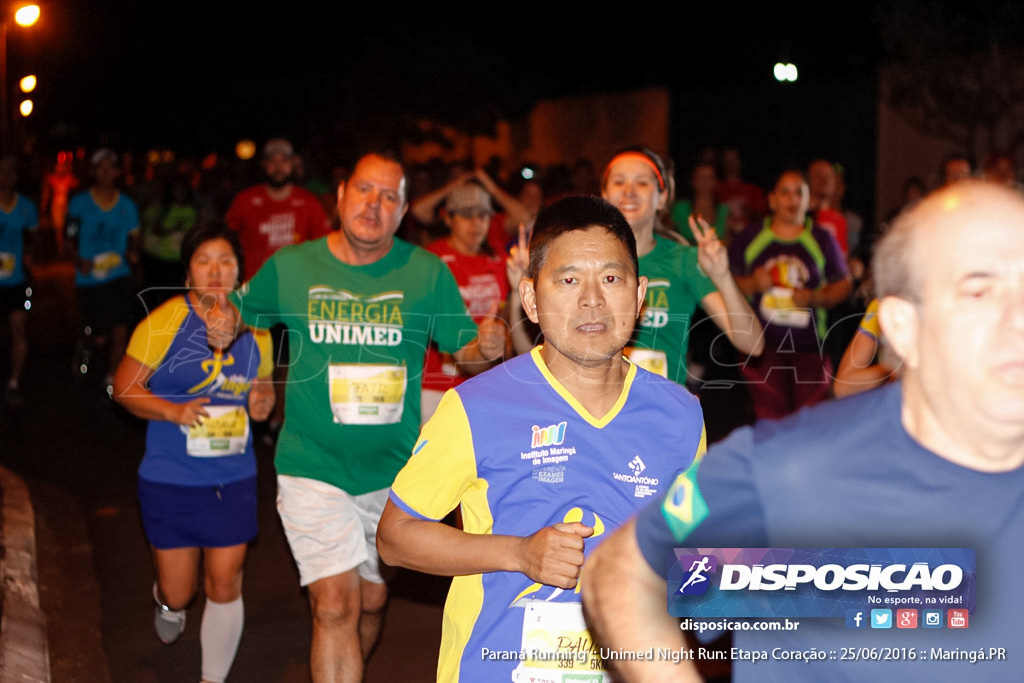 Unimed Night Run: Etapa Coração :: Paraná Running 2016