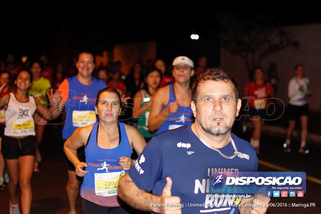 Unimed Night Run: Etapa Coração :: Paraná Running 2016