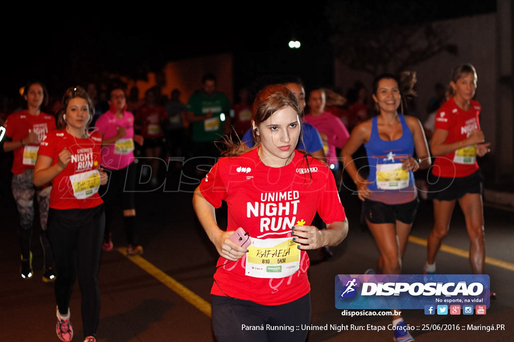 Unimed Night Run: Etapa Coração :: Paraná Running 2016