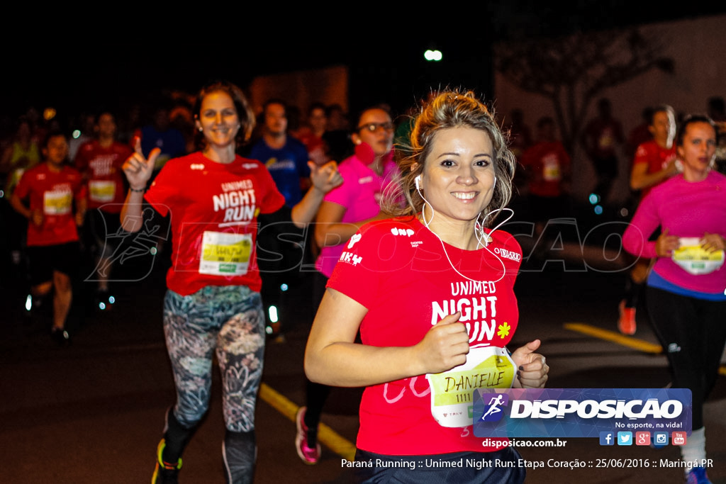 Unimed Night Run: Etapa Coração :: Paraná Running 2016