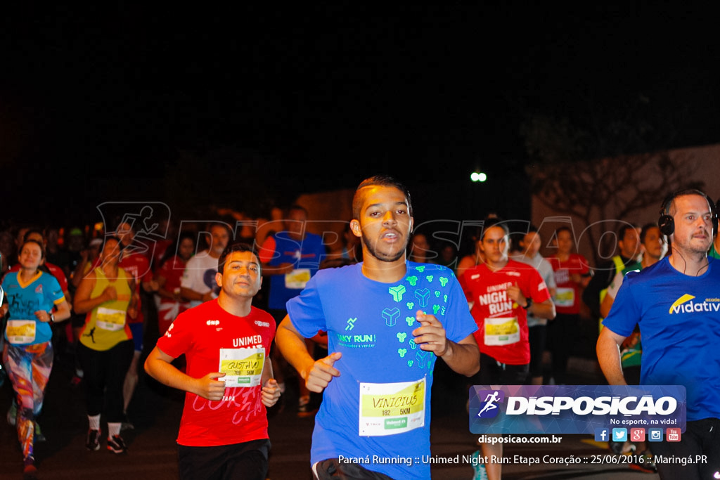 Unimed Night Run: Etapa Coração :: Paraná Running 2016