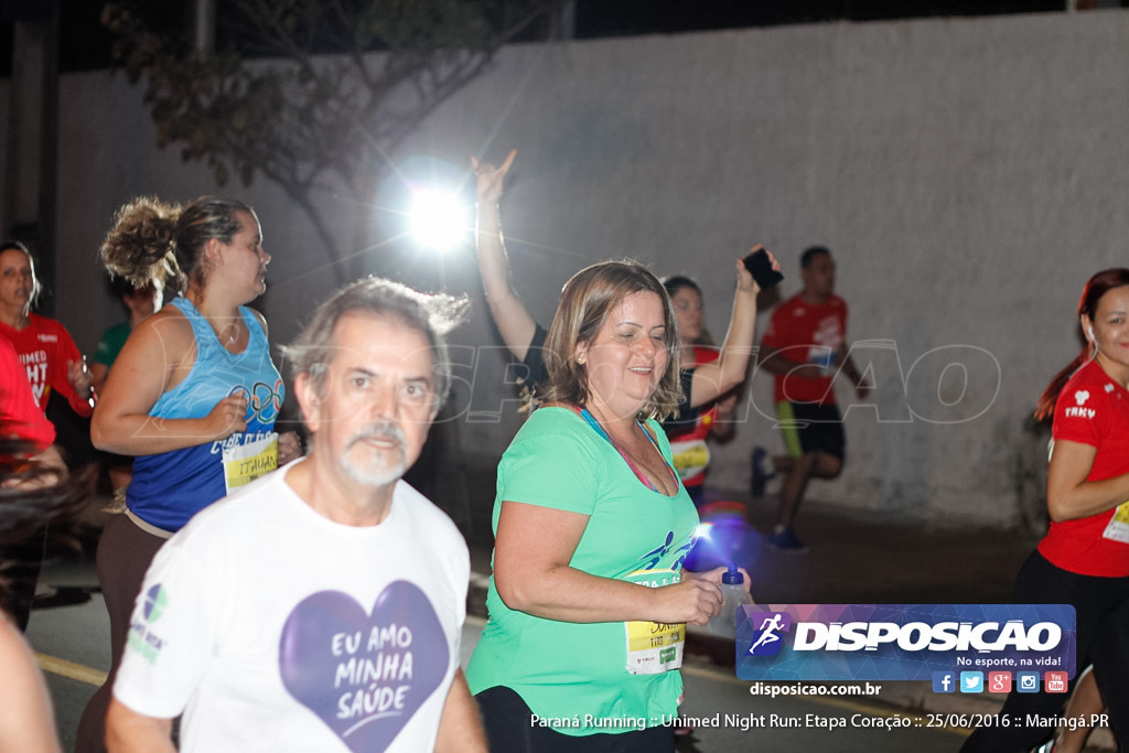 Unimed Night Run: Etapa Coração :: Paraná Running 2016