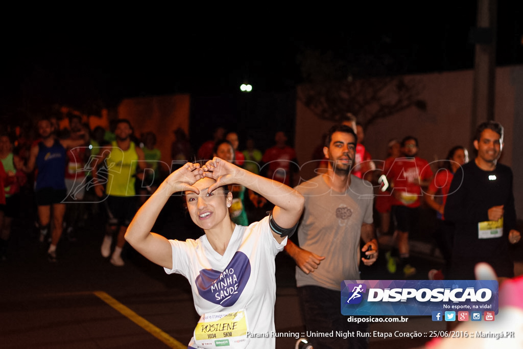 Unimed Night Run: Etapa Coração :: Paraná Running 2016