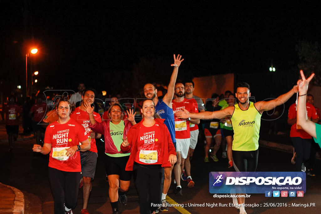 Unimed Night Run: Etapa Coração :: Paraná Running 2016