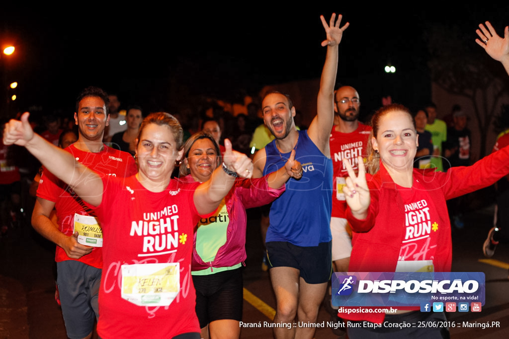 Unimed Night Run: Etapa Coração :: Paraná Running 2016