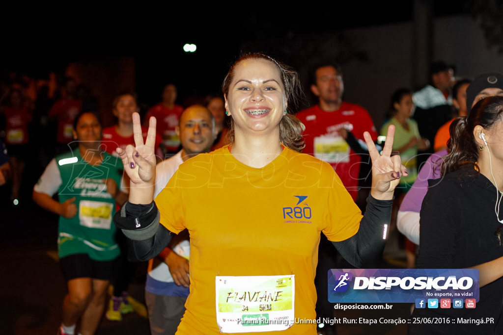 Unimed Night Run: Etapa Coração :: Paraná Running 2016