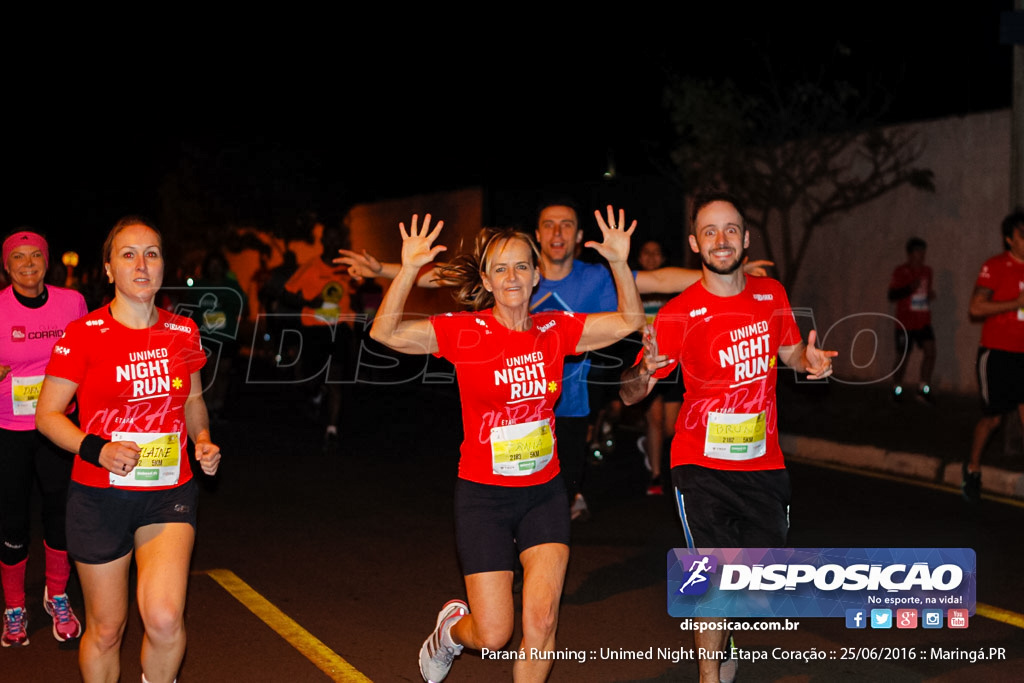 Unimed Night Run: Etapa Coração :: Paraná Running 2016