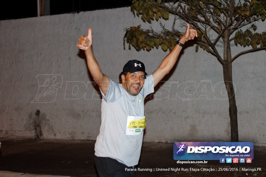 Unimed Night Run: Etapa Coração :: Paraná Running 2016