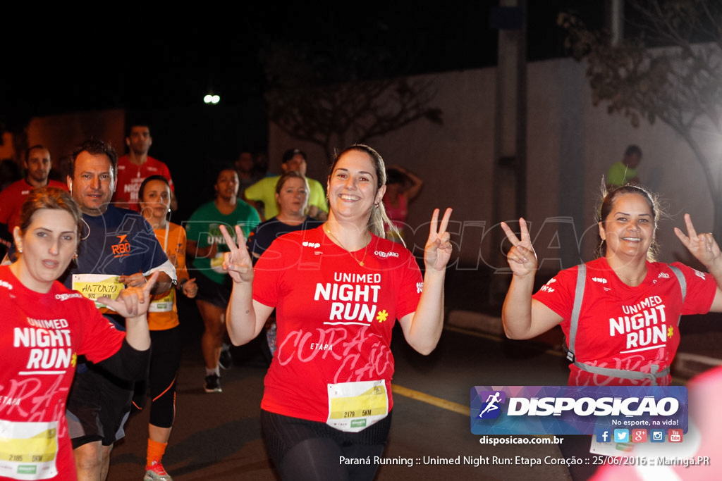 Unimed Night Run: Etapa Coração :: Paraná Running 2016