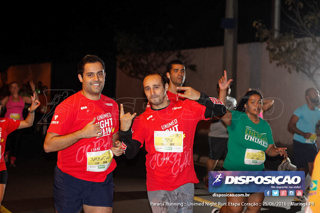 Unimed Night Run: Etapa Coração :: Paraná Running 2016