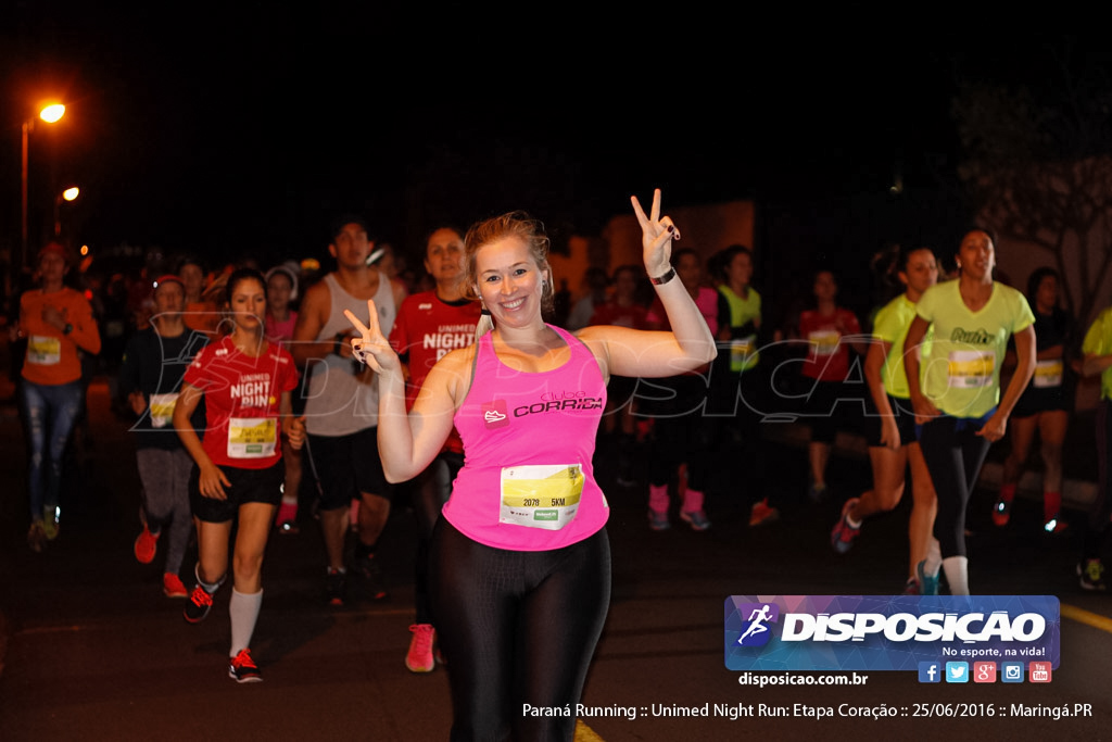 Unimed Night Run: Etapa Coração :: Paraná Running 2016