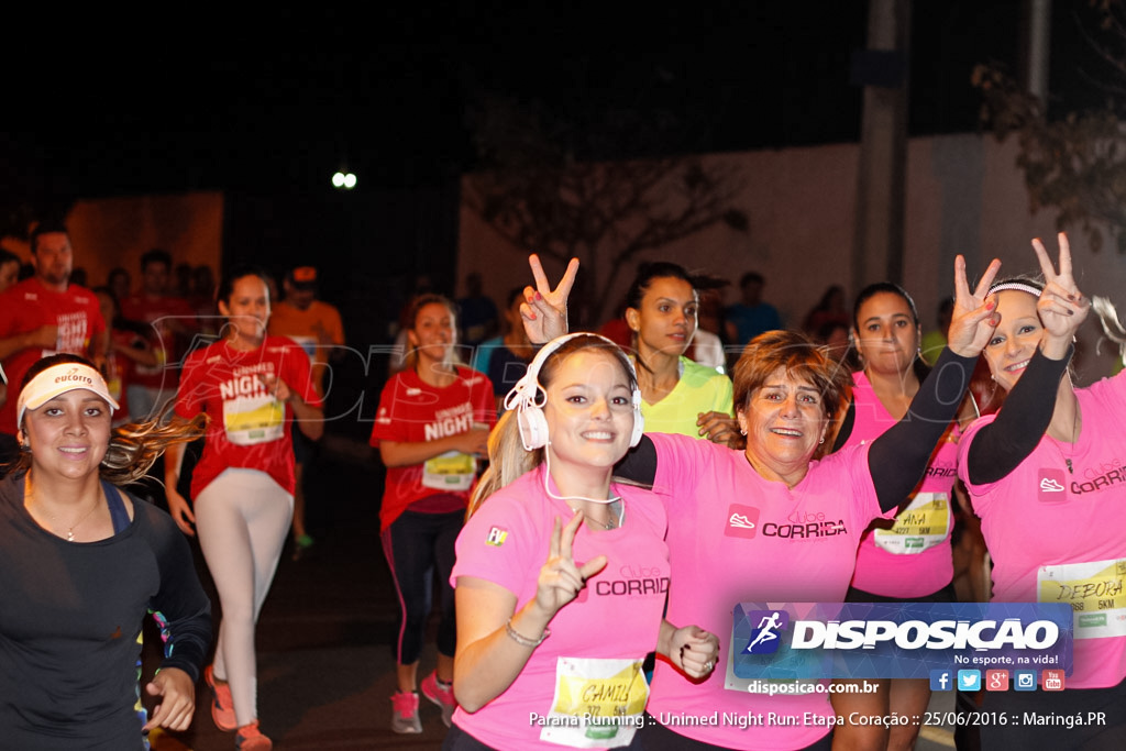 Unimed Night Run: Etapa Coração :: Paraná Running 2016