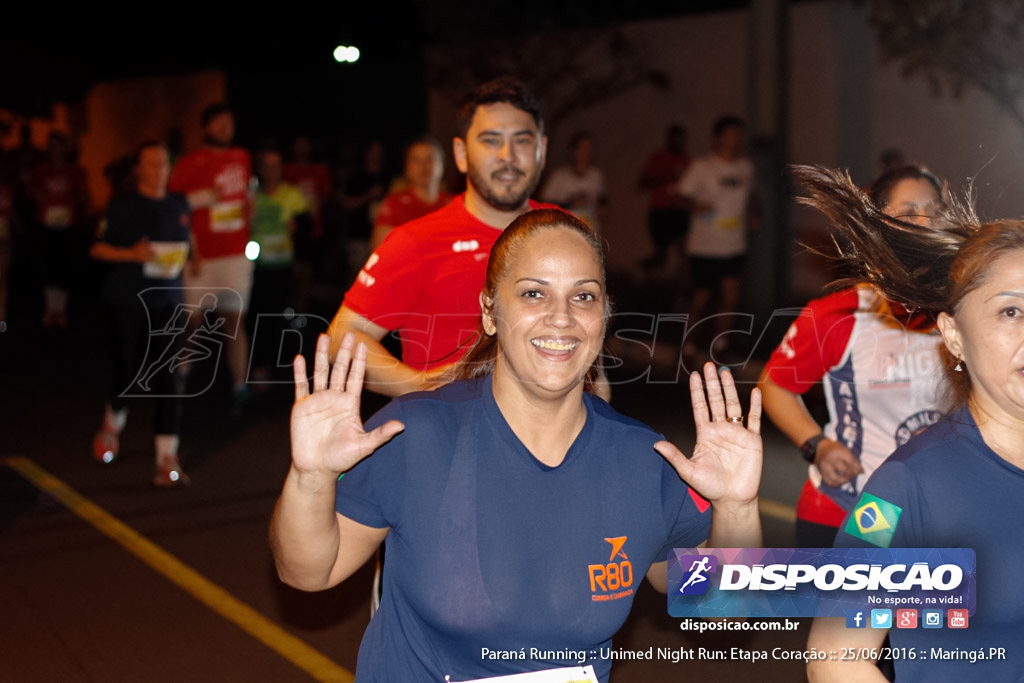 Unimed Night Run: Etapa Coração :: Paraná Running 2016