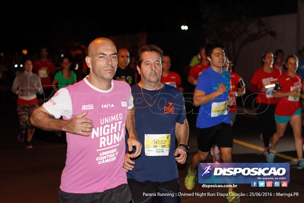 Unimed Night Run: Etapa Coração :: Paraná Running 2016