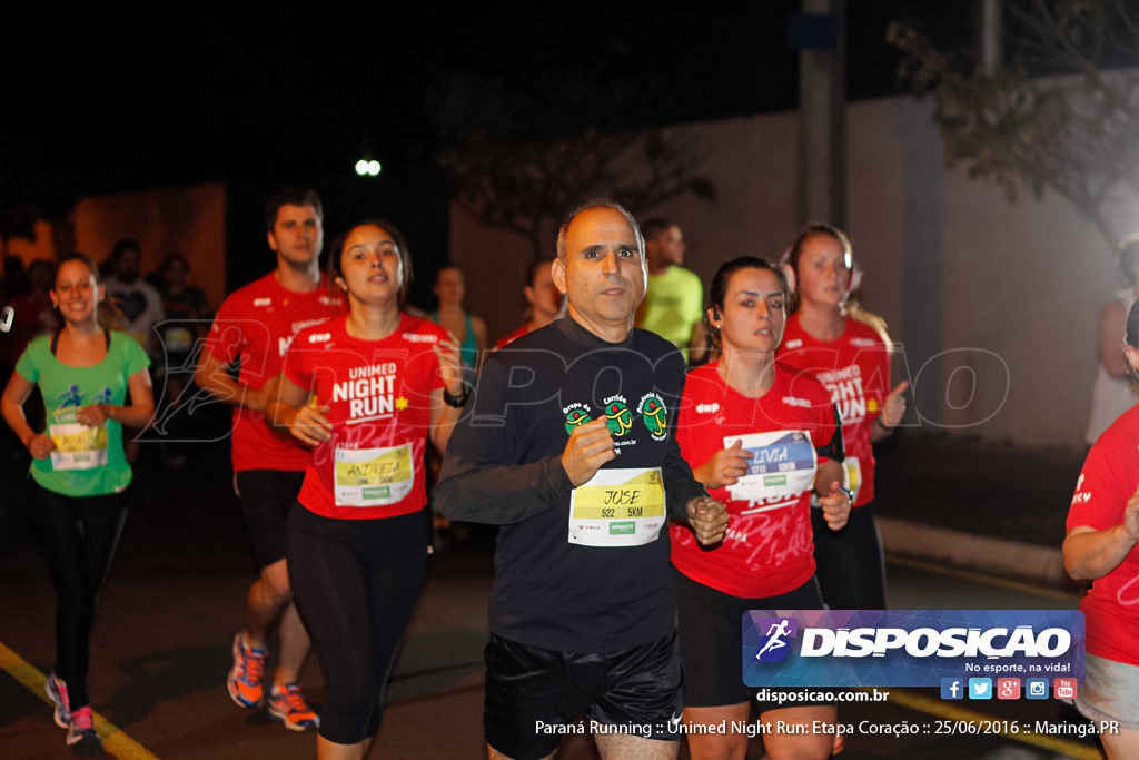 Unimed Night Run: Etapa Coração :: Paraná Running 2016