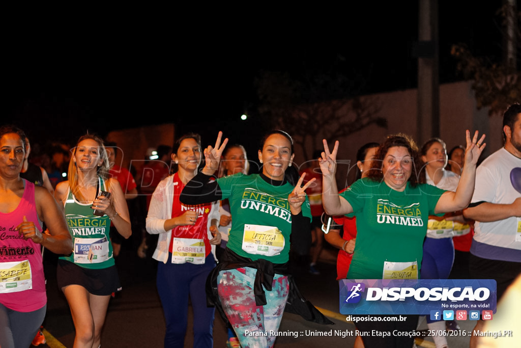 Unimed Night Run: Etapa Coração :: Paraná Running 2016